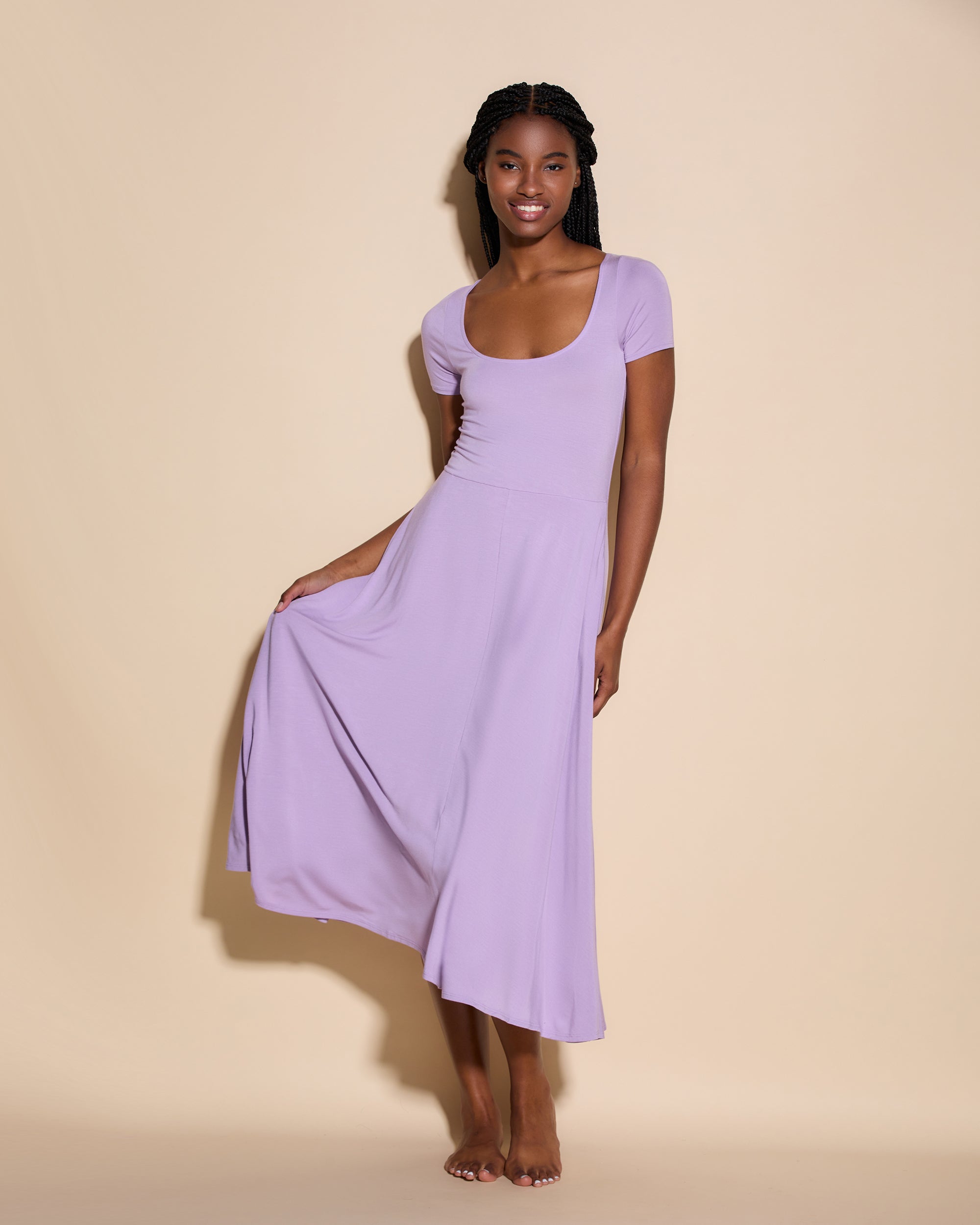 Lila Kleid - Viaggi Ausgestelltes Kleid