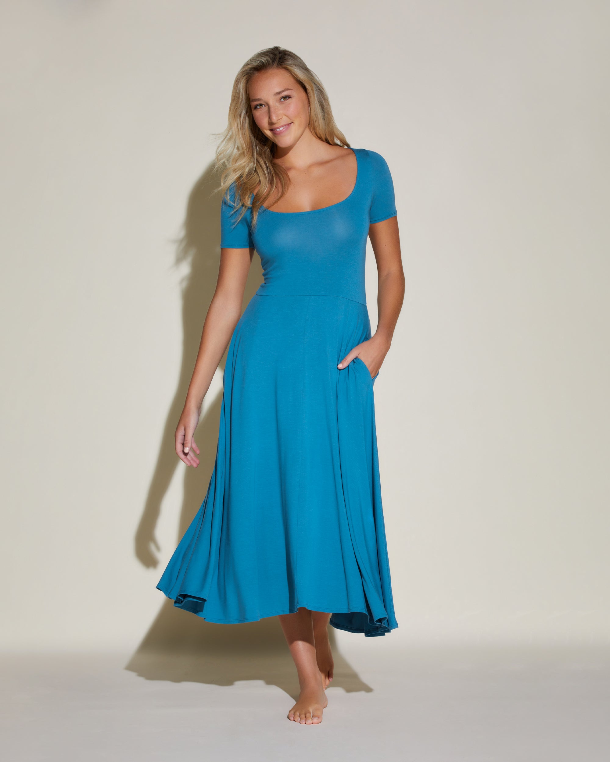 Bleue Robe - Viaggi Robe Évasée