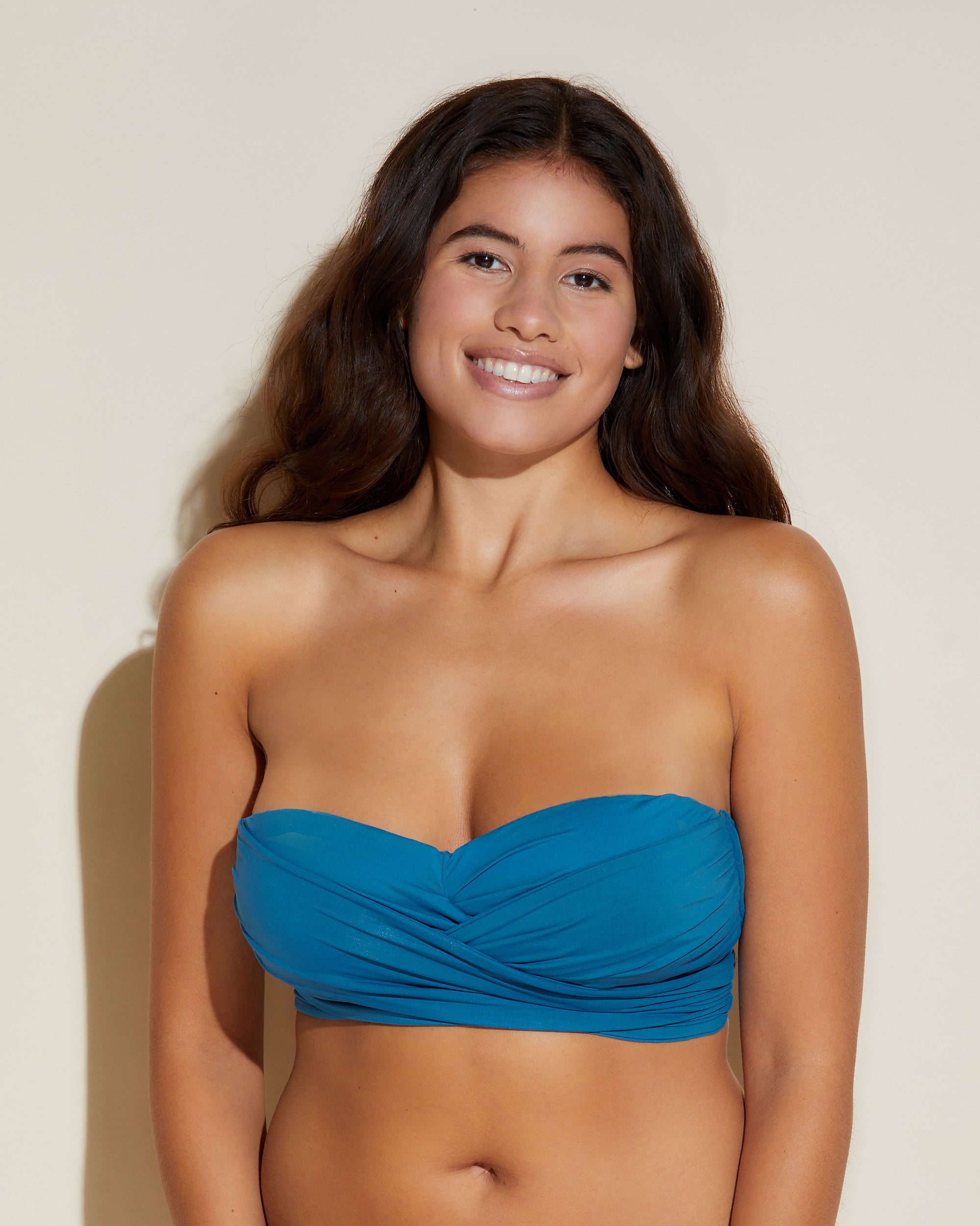 Blu Swim Tops - Vita Marina Reggiseno A Fascia Curvy